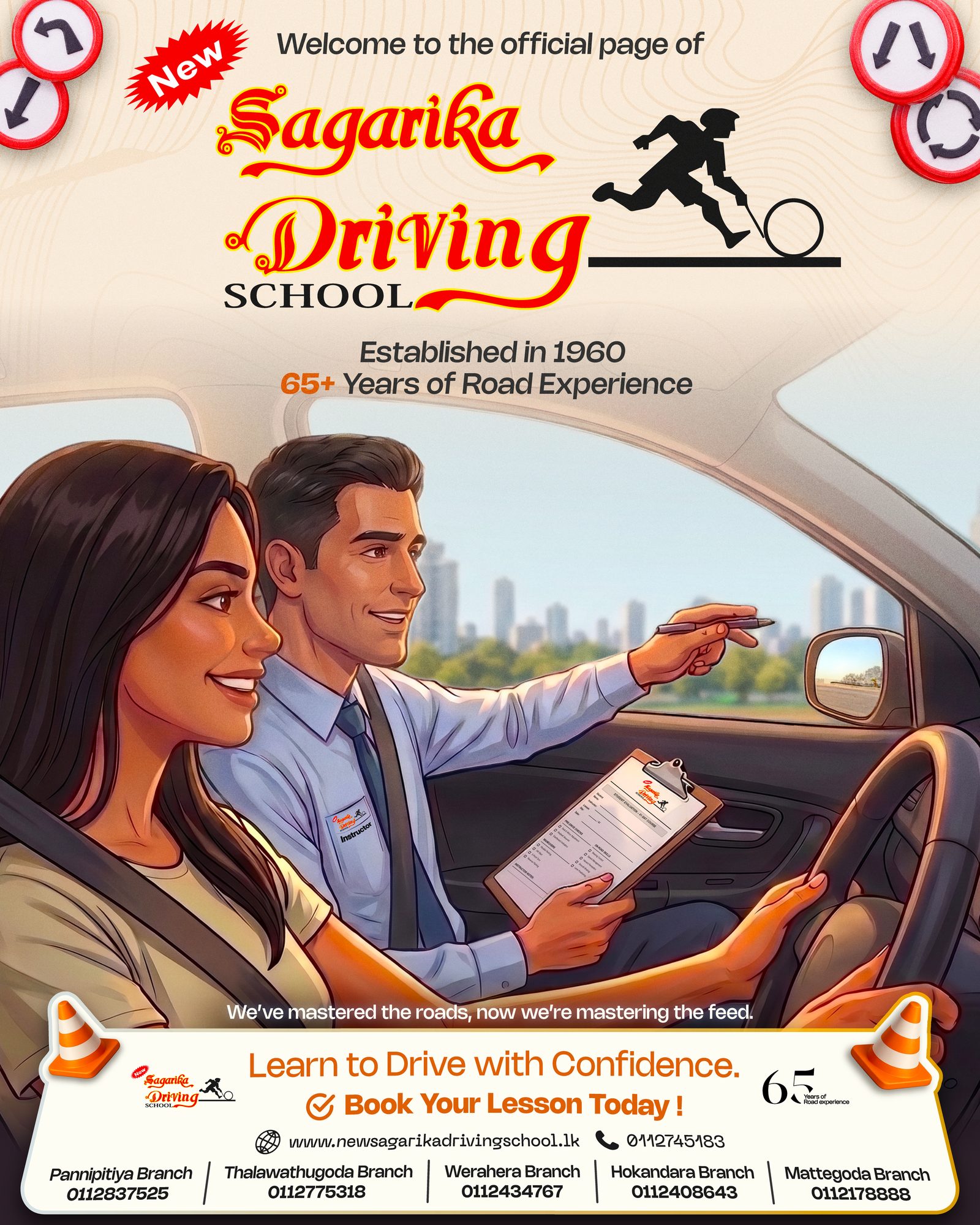 New Sagarika Driving School Launch Post design