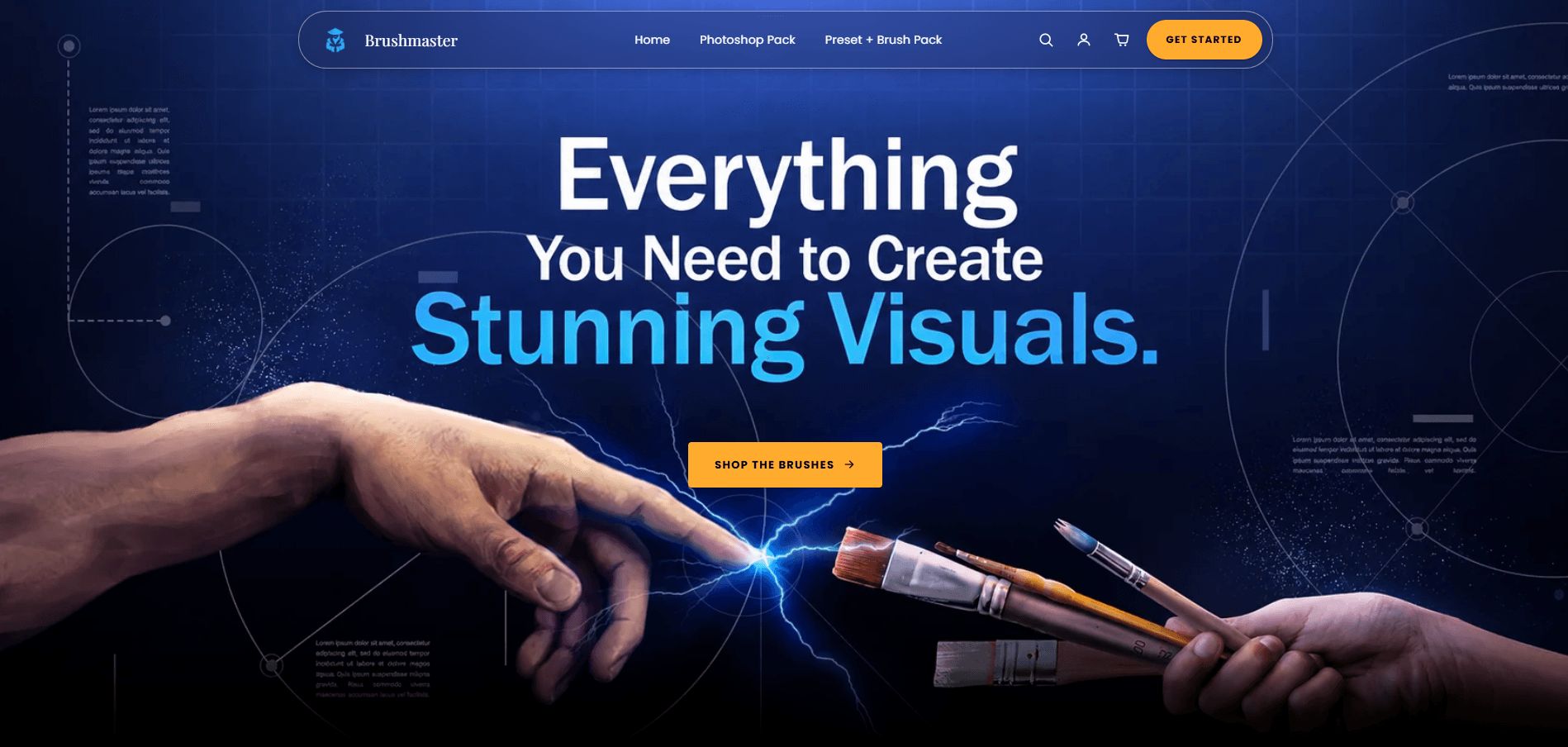 The Brush Master website screenshot