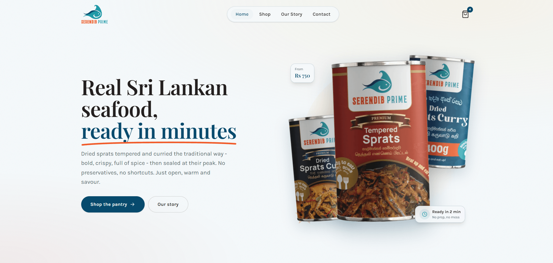Serendib Prime website screenshot